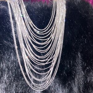 Chic Silver Multi-Layer Necklace